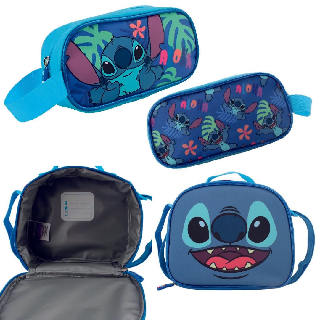 Set 3 Pcs Mochila Escolar Stitch Niña Disney Con Lonchera - Lhua Store