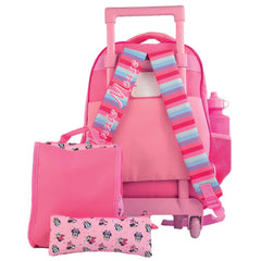 Set 4 Pcs Mochila Minnie Con Ruedas Escolar Niña Original - Lhua Store