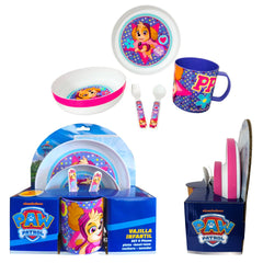 Set 5 Vajilla Infantil Paw patrol Skye Plato Bowl Taza Cubiertos - Lhua Store