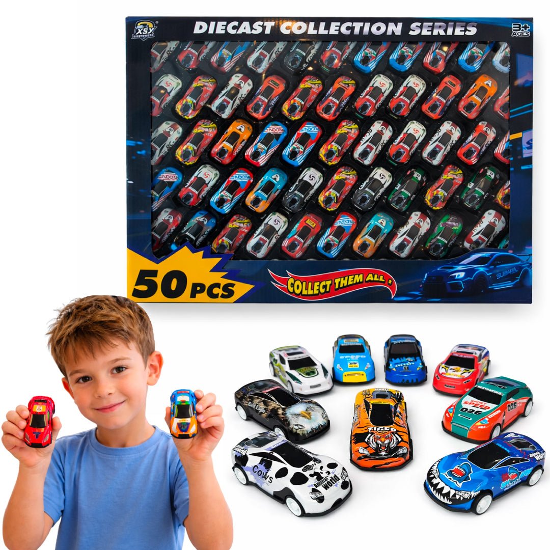 Set 50 Autos A Fricción Autitos 1:64 Surtidos Niños Juguete - Lhua Store