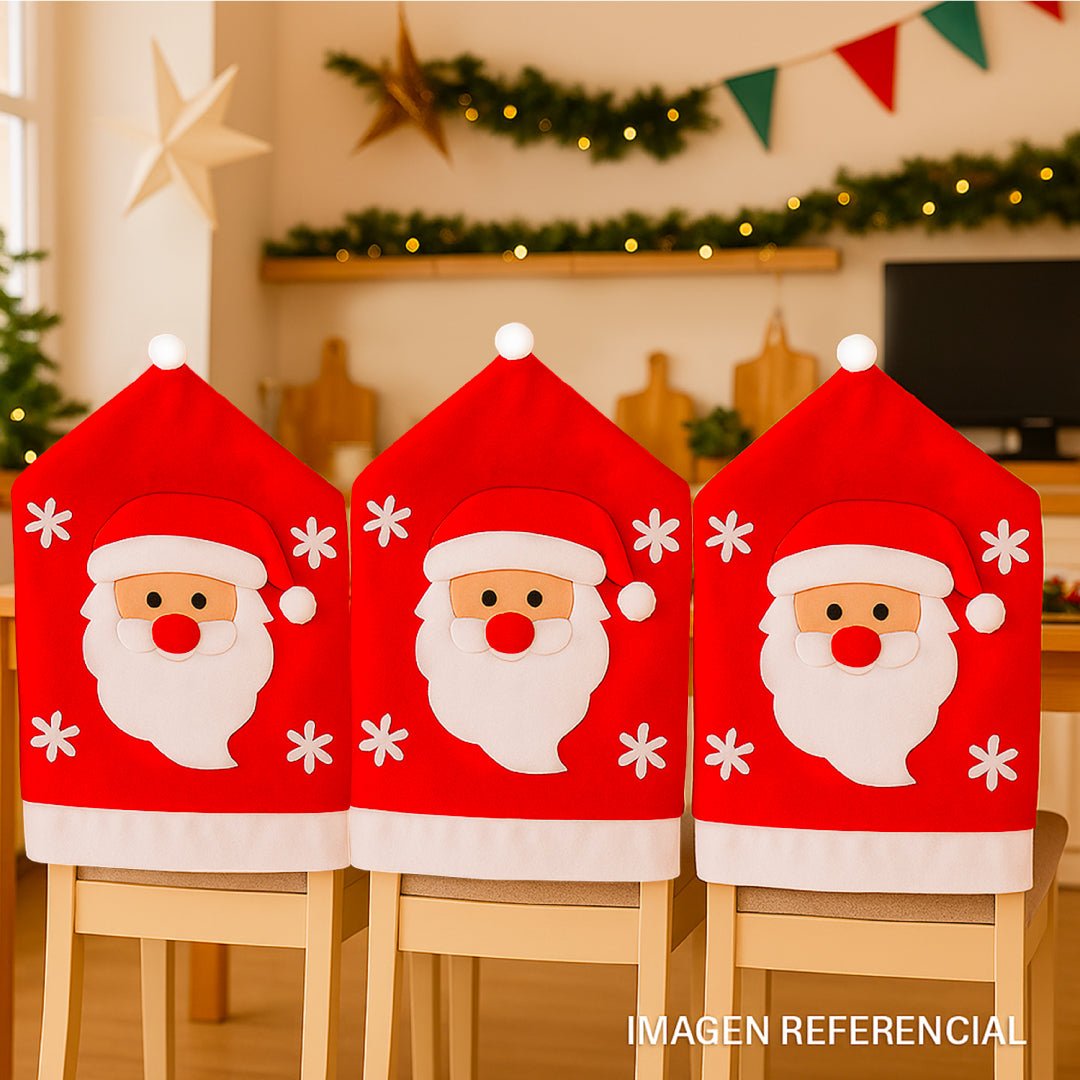 Set 6 Fundas Cubre Sillas Pascuero Navidad Decoración - Lhua Store