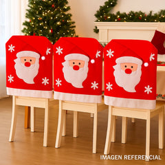 Set 6 Fundas Cubre Sillas Pascuero Reno Muñeco Nieve Navidad Decoracion - Lhua Store