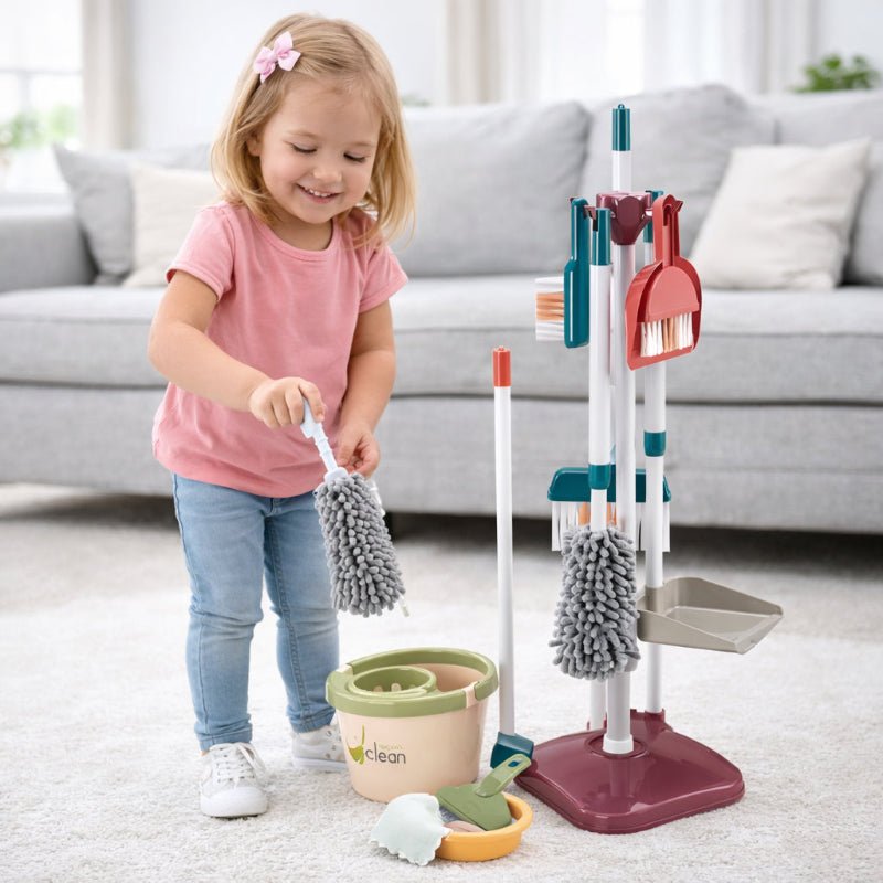 Set Aseo Juguete Limpieza Infantil Didáctico 18 Pcs Niños - Lhua Store