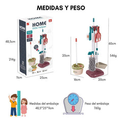 Set Aseo Juguete Limpieza Infantil Didáctico 18 Pcs Niños - Lhua Store