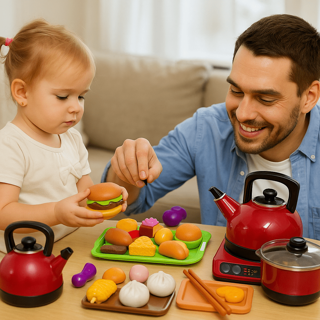 Set Cocina Juguete 72 Piezas Accesorios Utensilios Comida - Lhua Store
