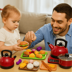 Set Cocina Juguete 72 Piezas Accesorios Utensilios Comida - Lhua Store
