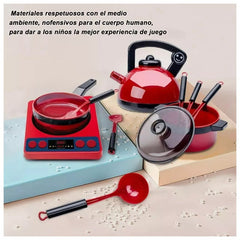 Set Cocina Juguete 72 Piezas Accesorios Utensilios Comida - Lhua Store