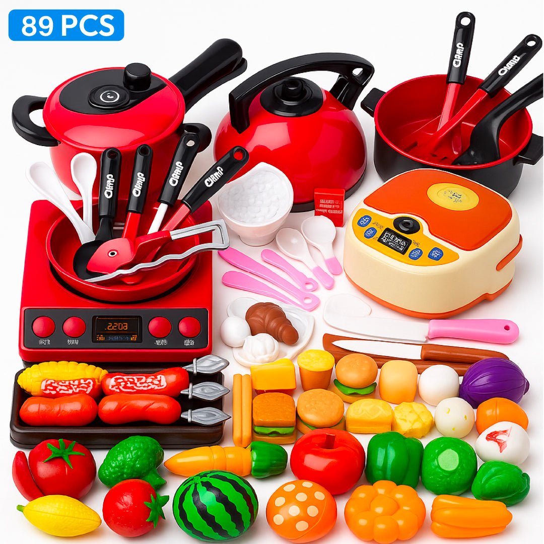 Set Cocina Juguete 89 Piezas Mini Chef Accesorios Niños - Lhua Store