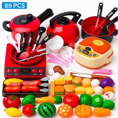 Set Cocina Juguete 89 Piezas Mini Chef Accesorios Niños - Lhua Store
