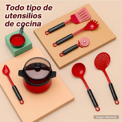 Set Cocina Juguete 89 Piezas Mini Chef Accesorios Niños - Lhua Store
