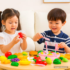 Set Comida Juguete 111 Piezas Frutas Verduras Cocina Niños - Lhua Store