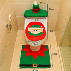 Set De Baño Duende 3 Piezas Adorno Navidad Decoración - Lhua Store