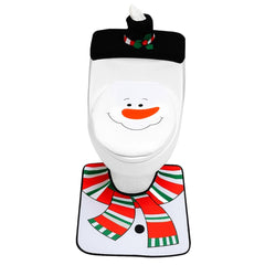 Set De Baño Muñeco De Nieve 3 Piezas Adorno Navidad - Lhua Store