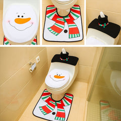 Set De Baño Muñeco De Nieve 3 Piezas Adorno Navidad - Lhua Store