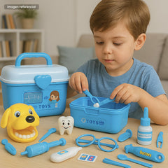 Set Doctor Juguete 63 Piezas Azul Maletín Médico Juego Niños - Lhua Store