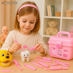 Set Doctor Juguete 75 Piezas Rosado Maletín Médico Niños - Lhua Store