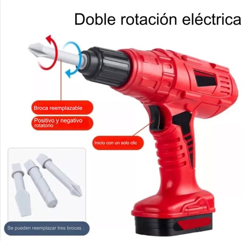 Set Herramientas Juguete 42 Piezas Niños Taladro Eléctrico - Lhua Store