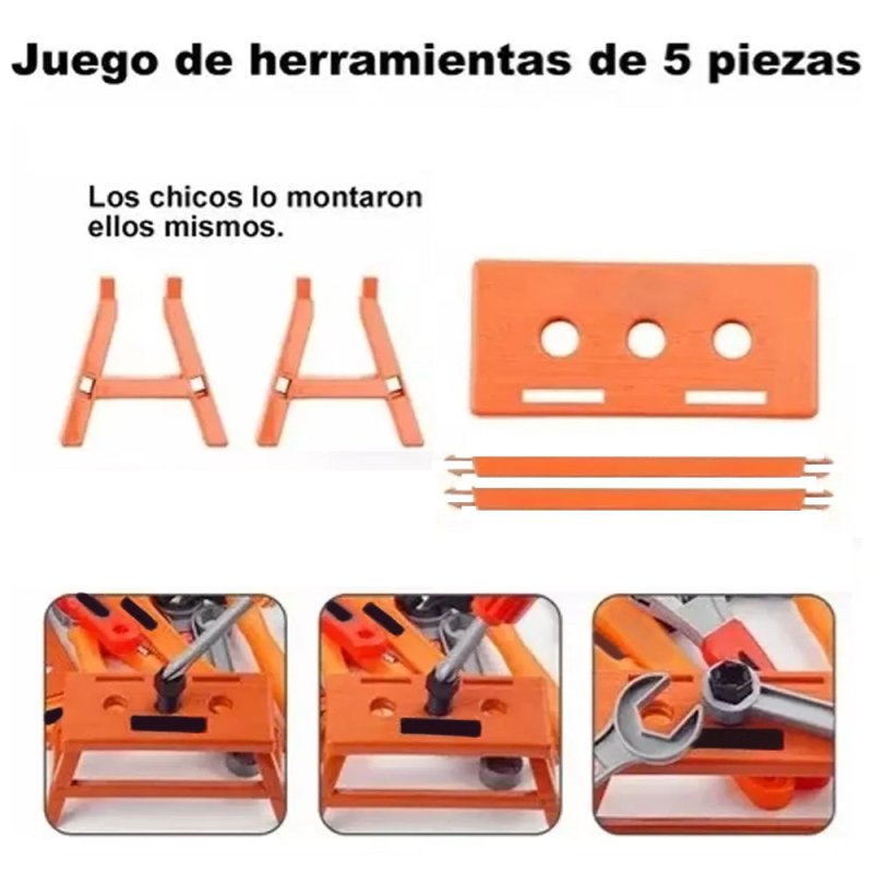 Set Herramientas Juguete 42 Piezas Niños Taladro Eléctrico - Lhua Store