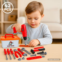 Set Herramientas Juguete 42 Piezas Taladro Eléctrico Niños - Lhua Store