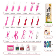 Set Médico Juguete 63 Piezas Niños Doctora Maletín Rosa - Lhua Store