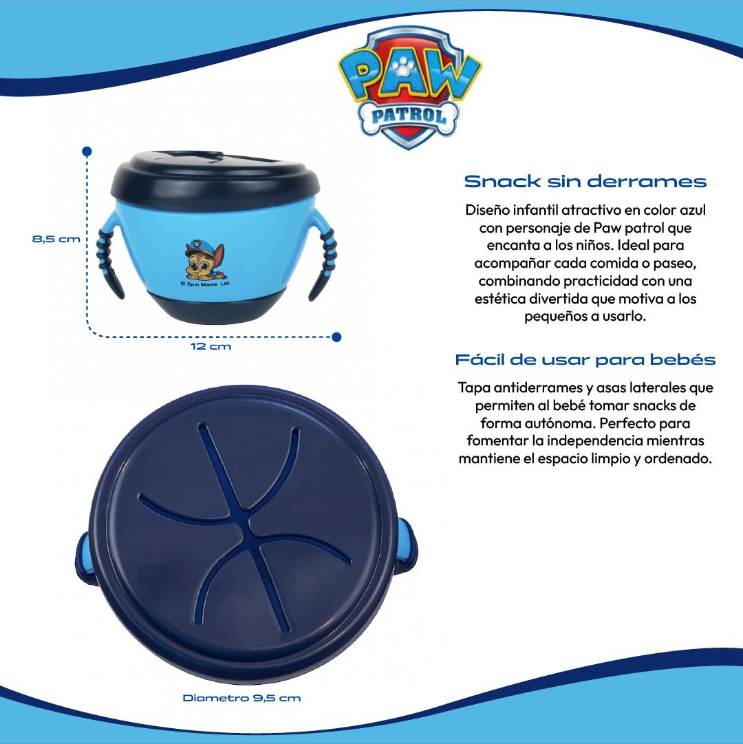 Snack Bowl Paw Patrol Antiderrames Original Bebés Infantil - Lhua Store