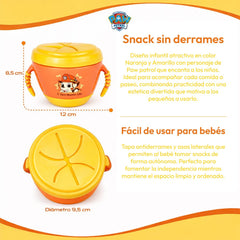 Snack Bowl Paw Patrol Marshall Antiderrames Original Bebés Infantil - Lhua Store