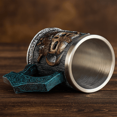 Taza Tazon Mug Calavera Vikingo Acero Inoxidable 600ml - Lhua Store