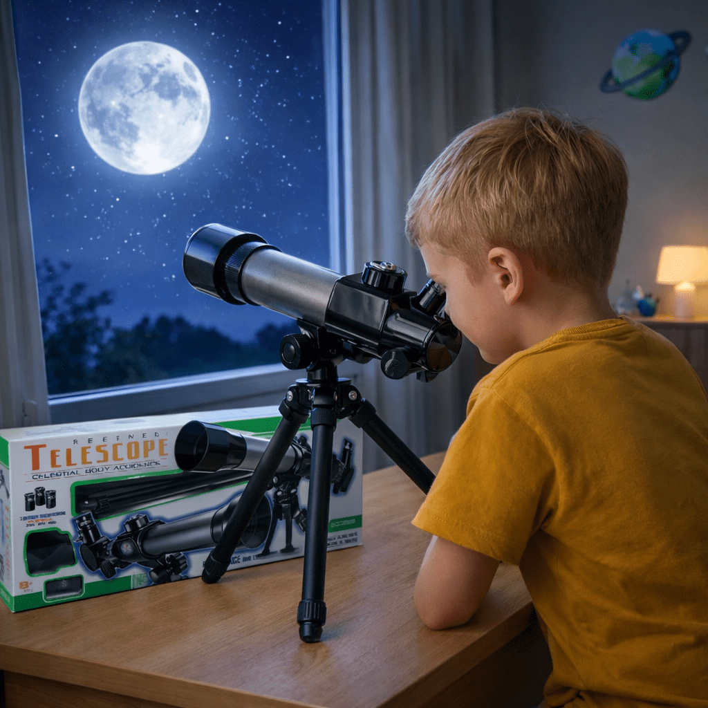 Telescopio Niños Astronómico Monocular 40x Zoom Principiante - Lhua Store