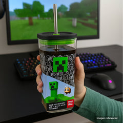 Vaso Minecraft 660ml Con Bombilla Acero Inoxidable BPA Free - Lhua Store