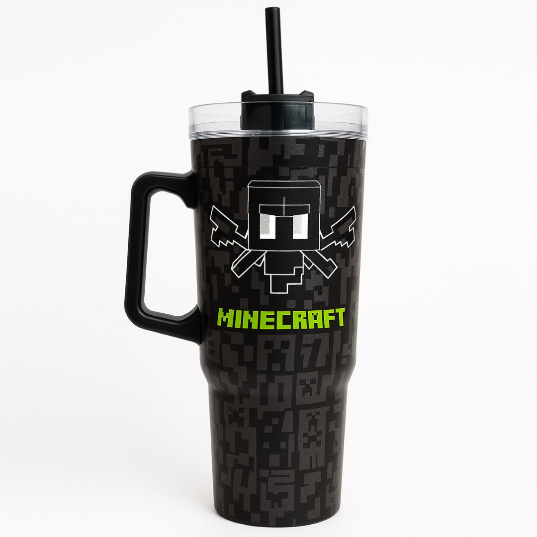Vaso Térmico Minecraft 1100ml Acero Inoxidable Con Bombilla - Lhua Store
