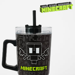 Vaso Térmico Minecraft 1100ml Acero Inoxidable Con Bombilla - Lhua Store