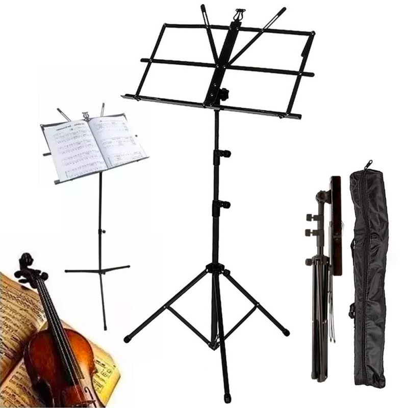 Atril De Partitura Altura Regulable Plegable Con Funda - Lhua Store