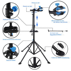 Atril Stand Para Mantenimiento Bicicletas Ajustable y Plegable - LhuaStore