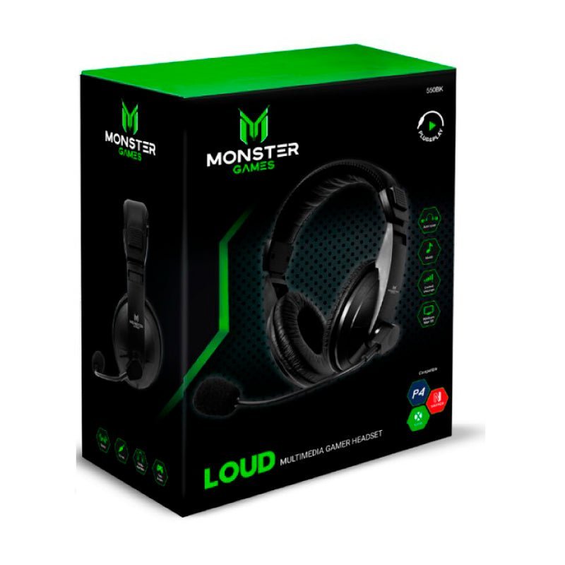 Audífono Gamer Loud Monster Games 550 Ps4 Xbox Nswitch Pc - LhuaStore