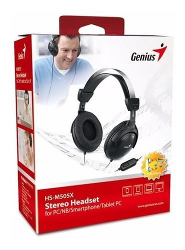 Audifonos Genius Hs-505x Con Microfono Multimedia - LhuaStore