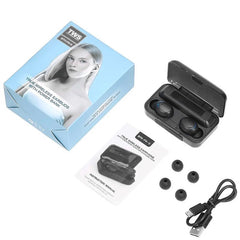 Audífonos Inalámbricos Bluetooth F9 Negro Luz Led In-ear - Lhua Store