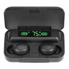 Audífonos Inalámbricos Bluetooth F9 Negro Luz Led In-ear - Lhua Store