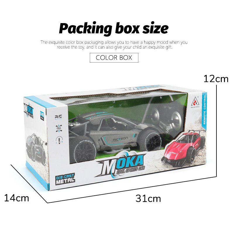 Auto Deportivo Rally Racing A Control Remoto Recargable Gris Juguete Niños - LhuaStore