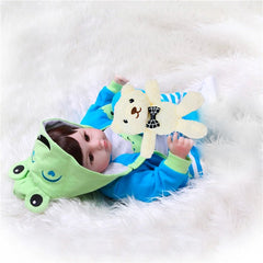 Bebé Reborn Muñeco Realista Silicon Suave 55cm Sapito Niñas - LhuaStore