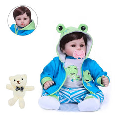 Bebé Reborn Muñeco Realista Silicon Suave 55cm Sapito Niñas - LhuaStore