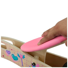 Bicicleta Aprendizaje Equilibrio Madera Rosado Niña - LhuaStore