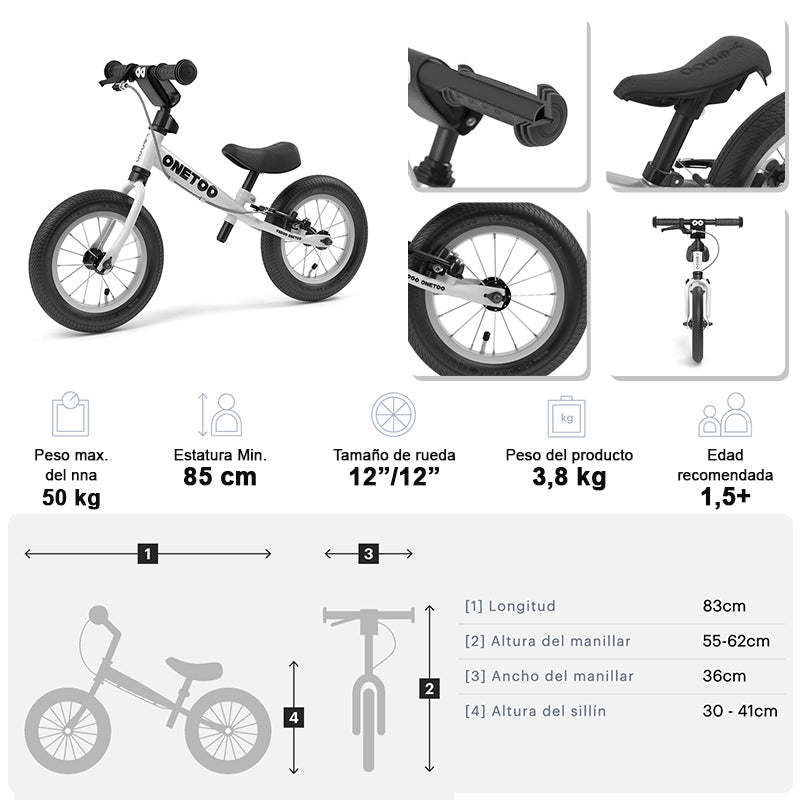 Bicicleta scooter sin pedales personalizada