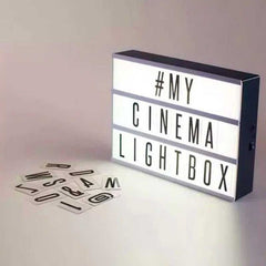 Caja Luz Led Ligthbox A4 Letras Emojis - LhuaStore