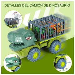 Camion Transportador De Dinosaurios Tiranosaurio Rex Juguete - Lhua Store