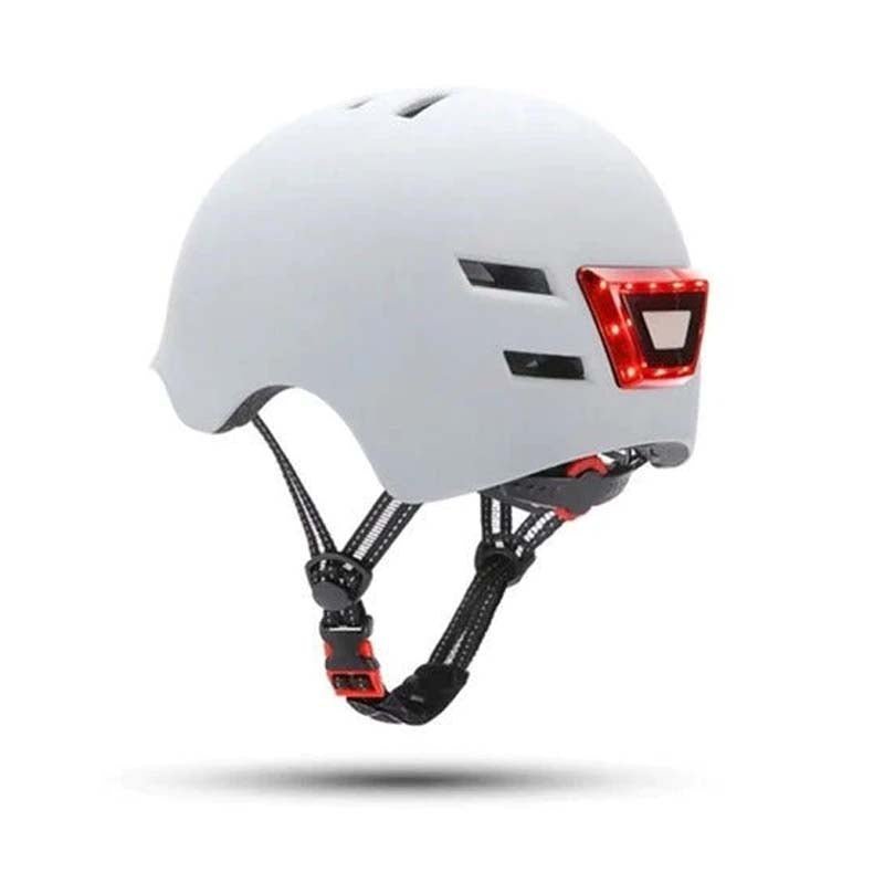 Casco Bicicleta Skate Street Con Luz Delantera Y Trasera - LhuaStore