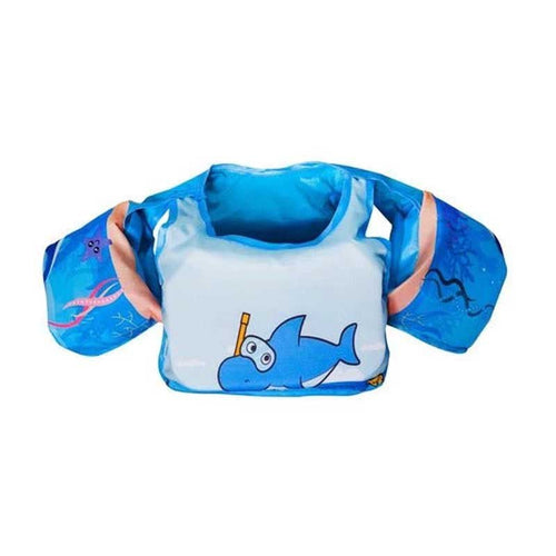 Chaleco Flotador Tiburon Niños 4 A 8 Años Playa Verano