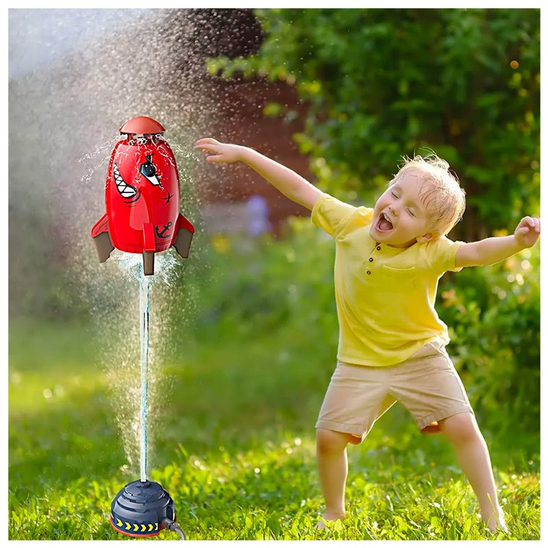 ROHSCE Aspersor de agua para niños, juguetes de cohete – Lanzador de agua de verano al aire libre con salpicaduras de 360°, divertidos aspersores de patio trasero para niños pequeños y ROHSCE Aspersor de agua para niños, juguetes de cohete – Lanzador de agua de verano al aire libre con salpicaduras de 360°, divertidos aspersores de patio trasero para niños pequeños y