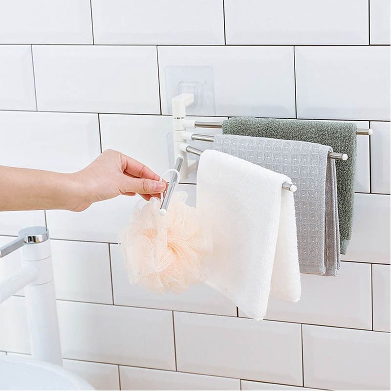 Perchero toallas baño - tres colgadores AC-158 de PyP
