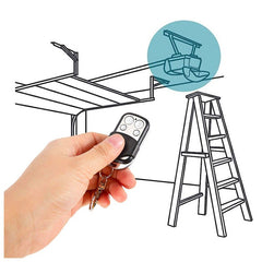 Control Remoto Universal Portón Eléctrico 4 Canales 433 Mhz - LhuaStore