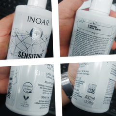 Crema de limpieza capilar 3 en 1 Sensitive 400ml Inoar - LhuaStore